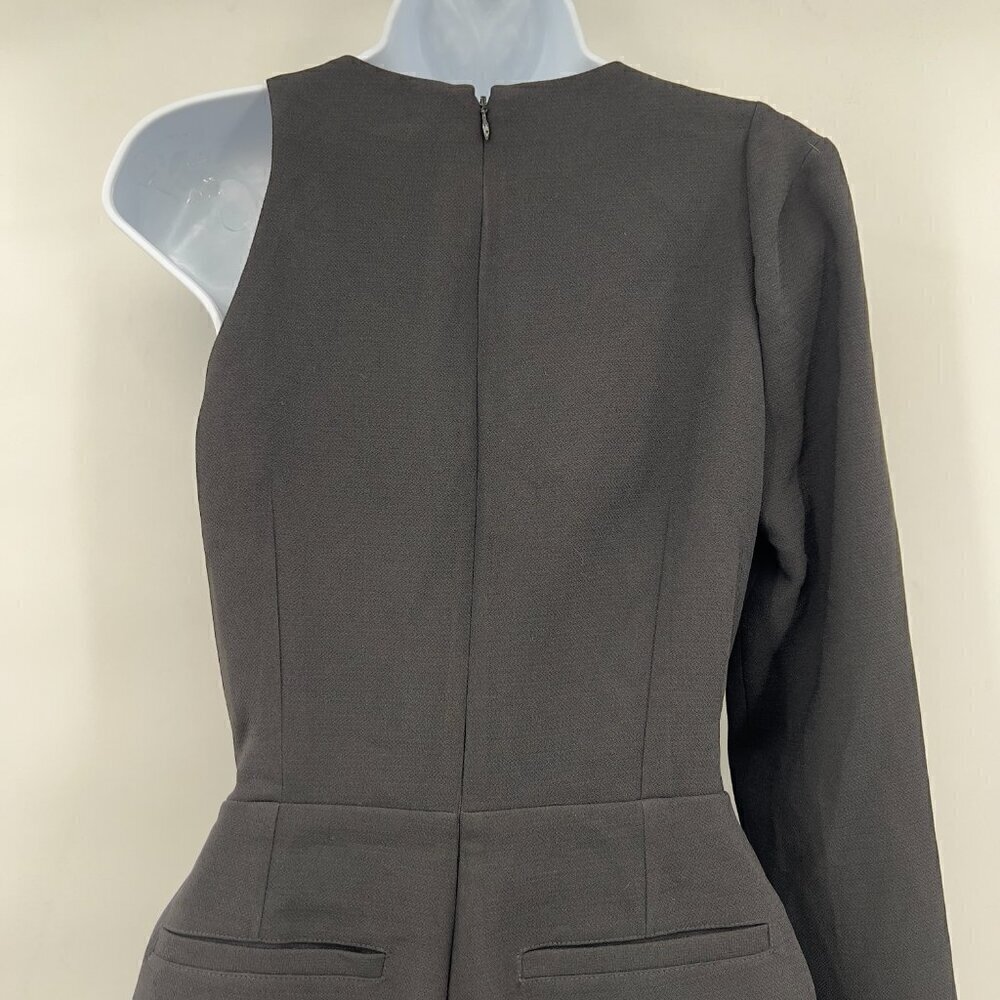 Nasty Gal Women's Cut-out One Sleeve Lined Black Romper Size S NWT - Picture 6 of 10